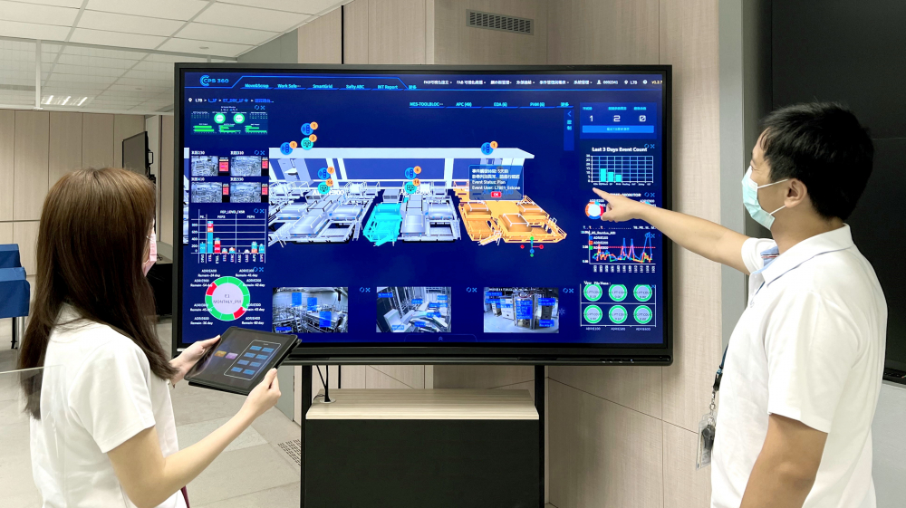 AUO developed  Digital Twin Driver Systems for system integration and full-time monitoring in effective enhancement of data processing, increasing the production efficiency and production yield optimization